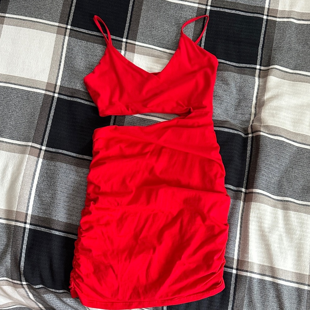 Superdown Red Cutout Mini Dress - Picture 2 of 3